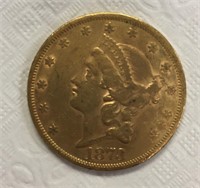 1873 Twenty Dollar Gold Piece.