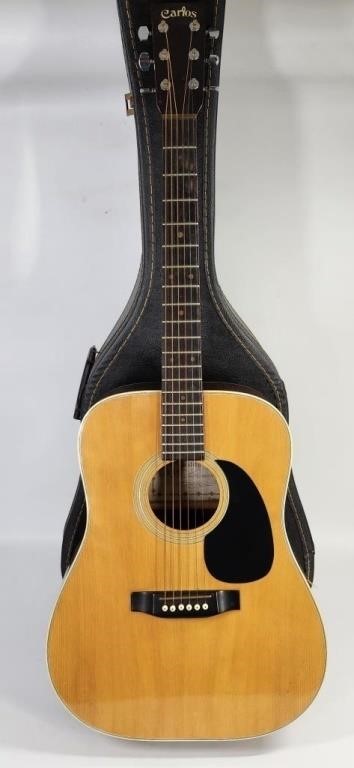 CARLOS MODEL 240 ACOUSTIC GUITAR W/ CASE