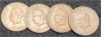 (4) Mexico 5 Centavos Copper Coins: