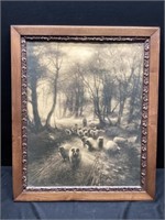 Vintage Sheep Print