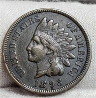 1893 Indian Head Cent XF/AU