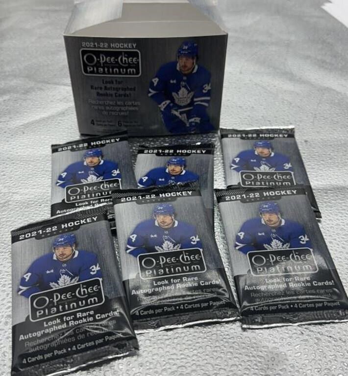 O-pee-chee maple leafs cards - open packages