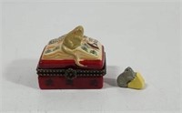 Night Before Christmas Trinket box with Mouse