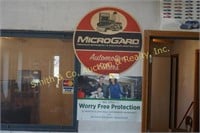 MICROGUARD 28" ADVERTISING SIGN WITH POSTER