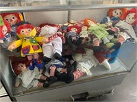 Assorted Style and Size Raggedy Ann Dolls