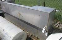 Aluminum water tank. Measures 22"T x 120"L x
