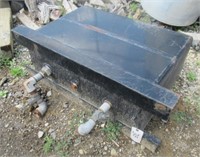 Steel fuel tank. Measures 33.5"W x 25"T x 15"D.