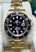 ROLEX 18K BLACK SUB 126618