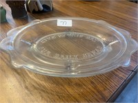 ANTIQUE GLASS BREAD PLATTER