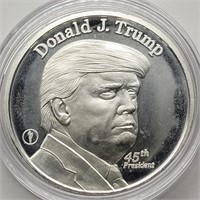 DONALD TRUMP 1 OZ FINE SILVER ROUND