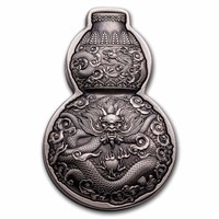 2023 1 Oz Silver Dragon Hulu Bottle Gourd Coin