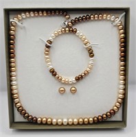 Honora Sterling & Pearl Jewelry Set