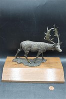 1986 Signed James K. Spratt Bronze Stag Sculpture