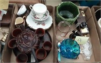 Tea sets and glasswares