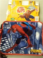 MARVEL SPIDERMAN BOOK AND BAG AND CRACKER BOX