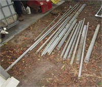Pile of Metal Pipes Various Sizes 4- 9'