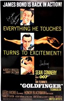 Autograph James Bond 007 Goldfinger Poster