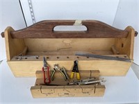 Tool caddy- Mitre box, tools