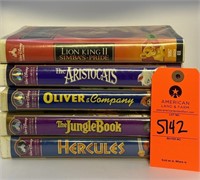 Various Walt Disney VHS Clamshell Tapes