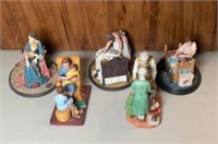 (5) NORMAN ROCKWELL FIGURINES