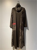 IC Collection Dress W/ Coordinating Scarf