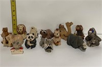 Artesania Rinconada Art Pottery Animal Sculptures