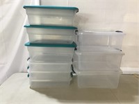 Storage bins; assort sizes, all w/lids***