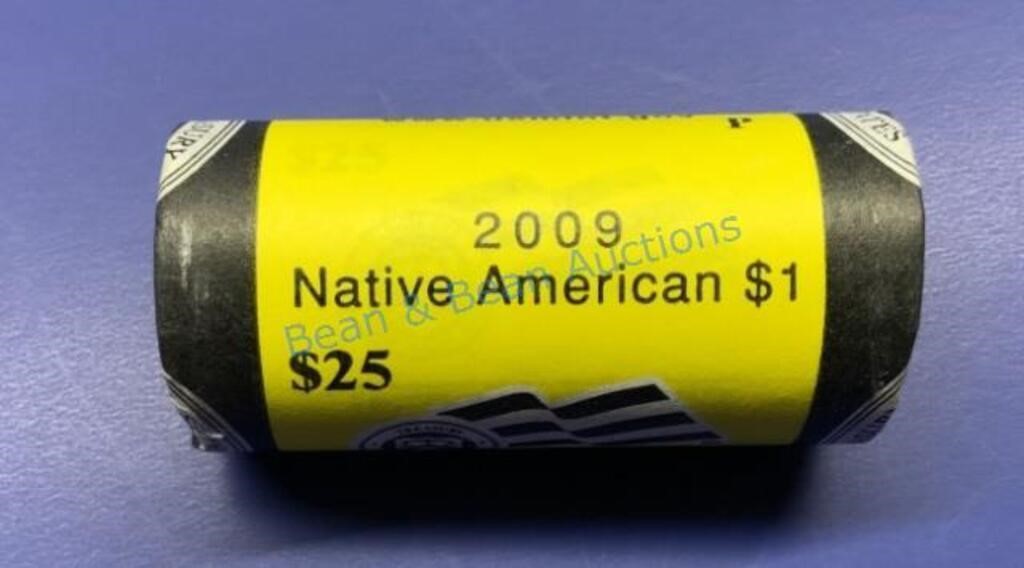 Role of uncirculated native American dollars, 2009