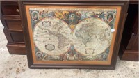 Framed World Map Print