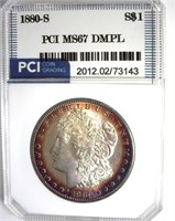 1880-S Morgan MS67 DMPL LISTS $10000