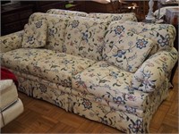 Ethan Allen upholstered three-cushioned sofa,