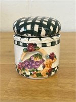 Small vintage canister grapes