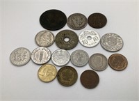 16 Foreign coins- France, Austria, germany, etc.