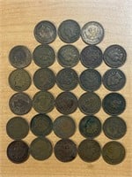 28- USA Indian Head Pennies All Before 1909