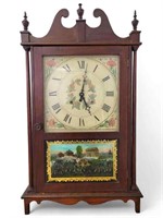 Antique Ingraham Pillar & Scroll Shelf Clock