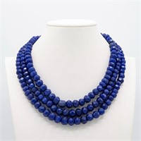 Beautiful Huge 1075.5 Cttw Blue Sapphire Necklace