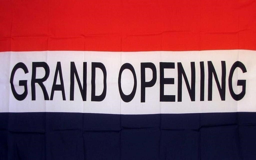 Grand Opening Flag 3' X 5' Deluxe Indoor Outdoor