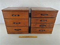 2ct Small Wooden Cabinets