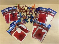 8 HE-MAN MOTU ACTION FIGURES WITH BACKING CARDS