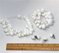 Shell Necklace, Bracelet, and Earrings
