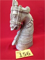 Hand Carved Asian Style Horse Head