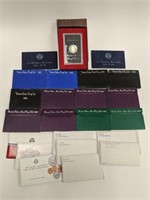 U.S. Uncirculated & Proof Set Lot With Silver Ikes