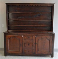 19TH C. FRENCH COUNTRY BREAKFRONT SERVER