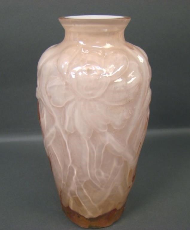 Consolidated Ash Rose Jonquil Regent Line Vase