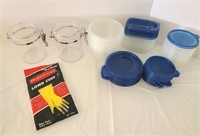 Misc Kitchen Lot - Gloves & Containers