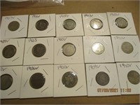 15 V- Nickels- 1900-1911