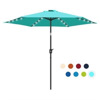TN8536  Scafild 7.5 ft Solar LED Patio Umbrella -