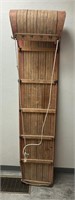 Vintage wooden tobaggan