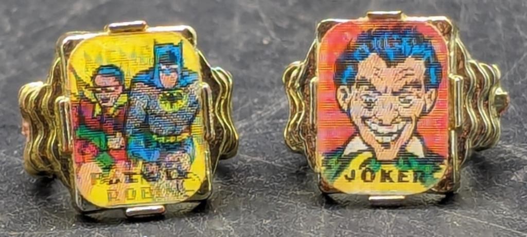 (J) Vintage 1960's Batman & Robin and Joker