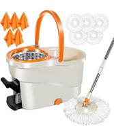 $65 MASTERTOP Spin Mop and Bucket with Wringer Set